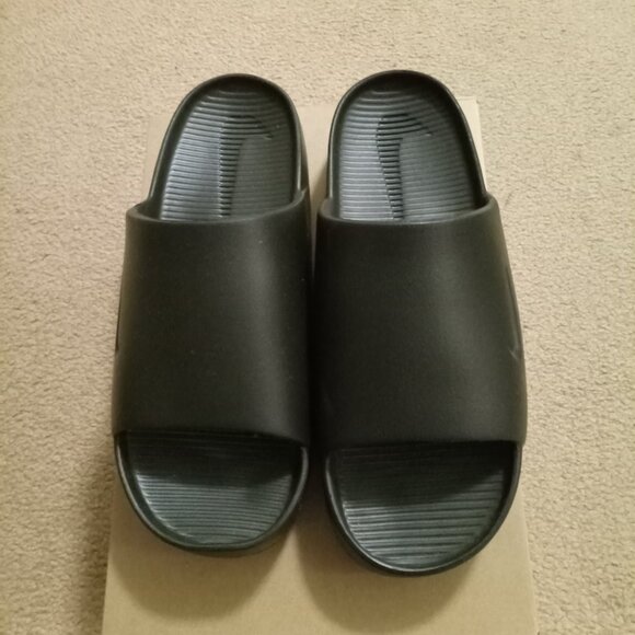 Nike Calm Slides Black Size 11 Near Mint - Picture 2 of 4